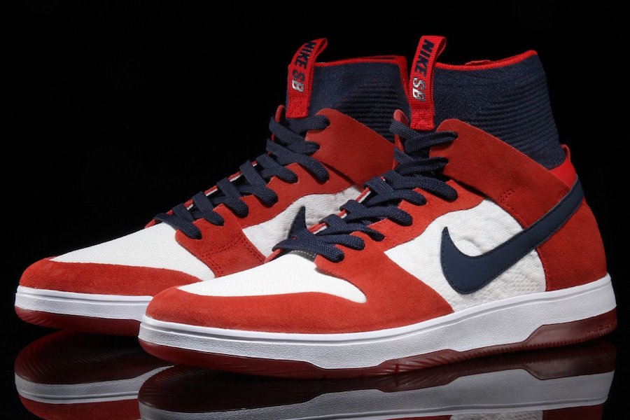 Nike,Nike SB Dunk High Elite  袜套滑板鞋！全新 Nike SB Dunk High Elite 实物欣赏