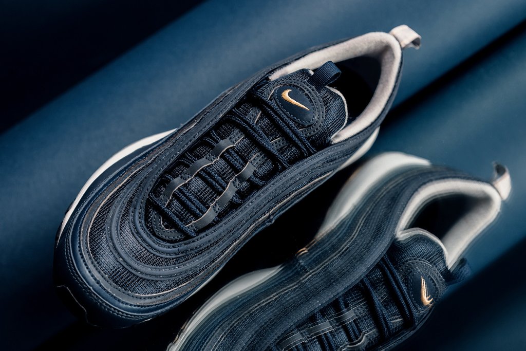 Nike,Air Max 97  金色点亮午夜蓝！全新 Air Max 97 即将发售