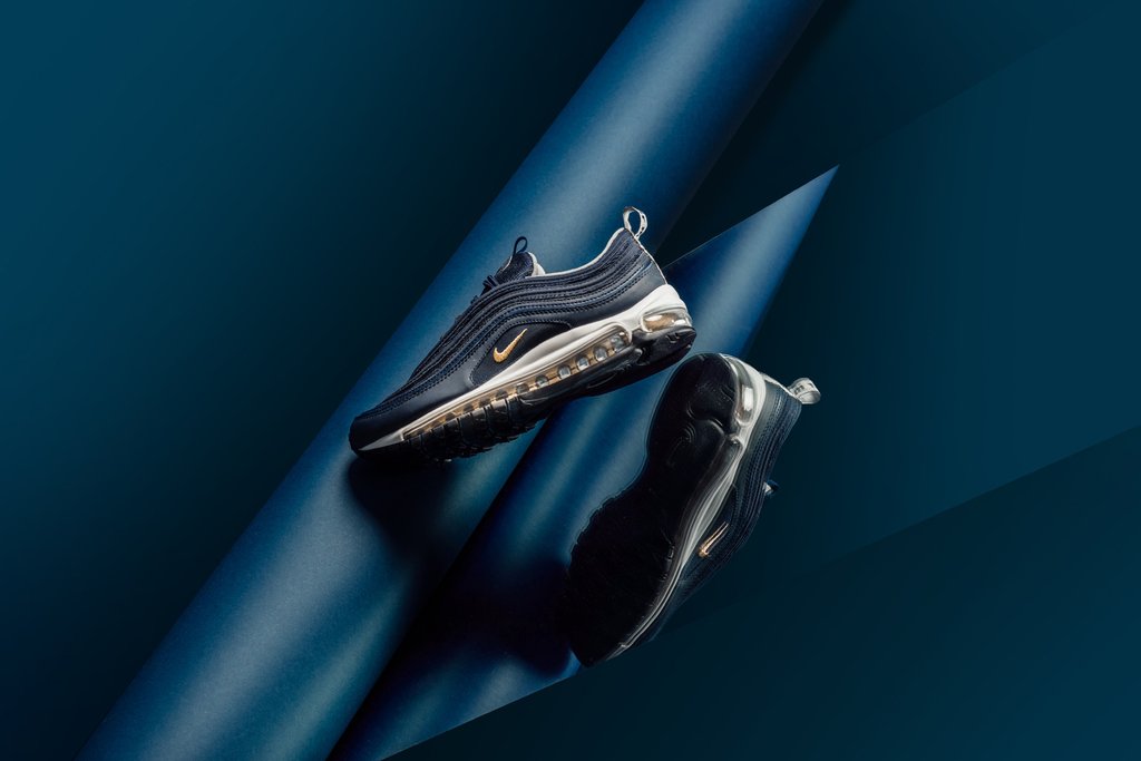 Nike,Air Max 97  金色点亮午夜蓝！全新 Air Max 97 即将发售