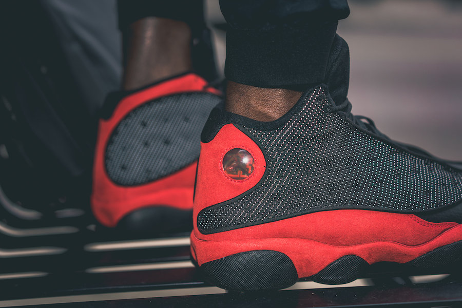 AJ13,Air Jordan 13,414571-004  实物上脚！Air Jordan 13 “Bred” 将于下周发售！