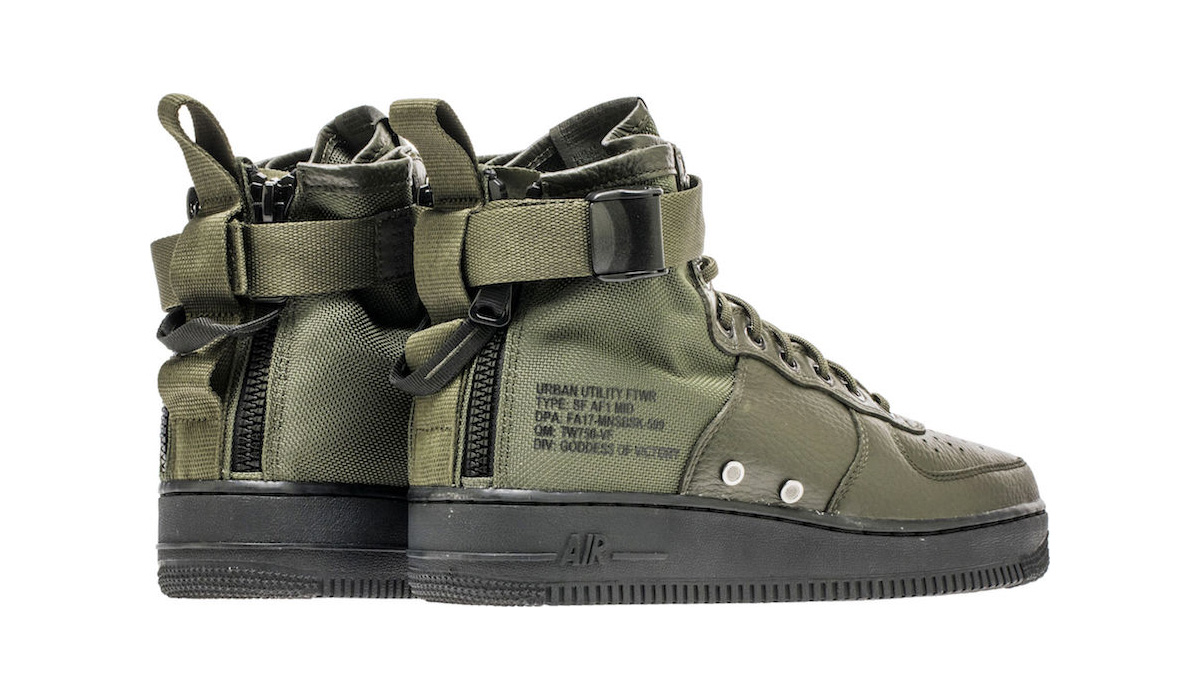 917753-300,SF-AF1,Nike 917753-300AF1 浓浓户外风，Nike SF-AF1 Mid 带来红杉绿配色