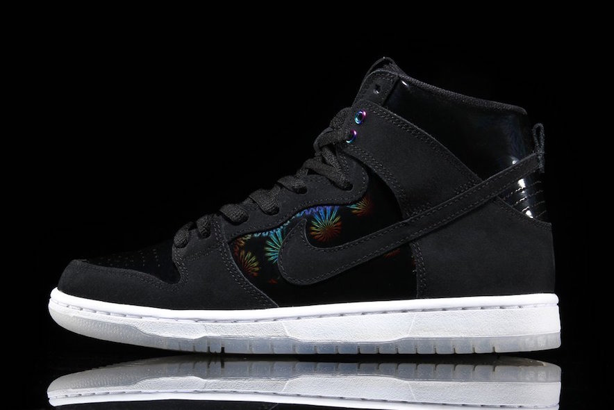 Nike,Nike SB Dunk High,854851-  彩虹全息反光！全新 Nike SB Dunk High 下月发售