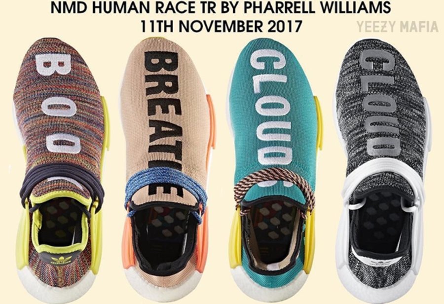 adidas,Human Race NMD Hu Trail  绚烂色彩+锯齿外底！菲董 Hu NMD Trail 系列 11 月发售