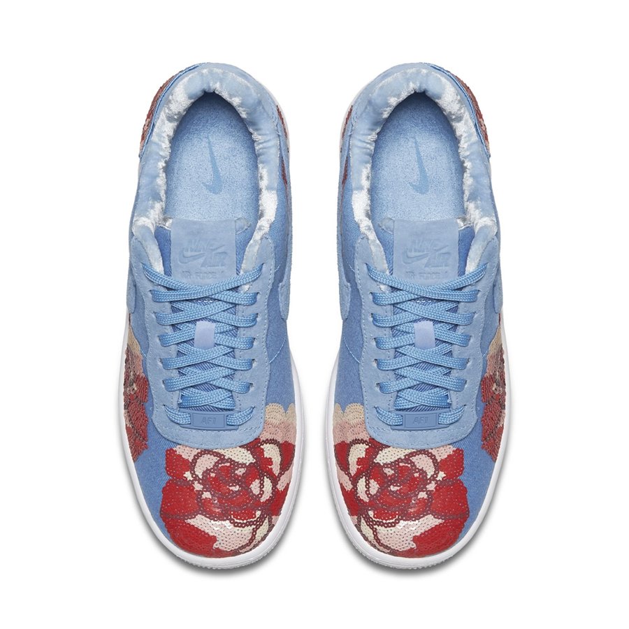 Nike,Air Force 1,898421-401,89  丹宁花卉！两双全新 Air Force 1 本周发售