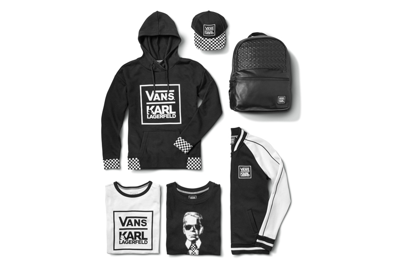 Karl Lagerfeld,Vans  简约黑白风！老佛爷 x Vans 联名系列型录发布