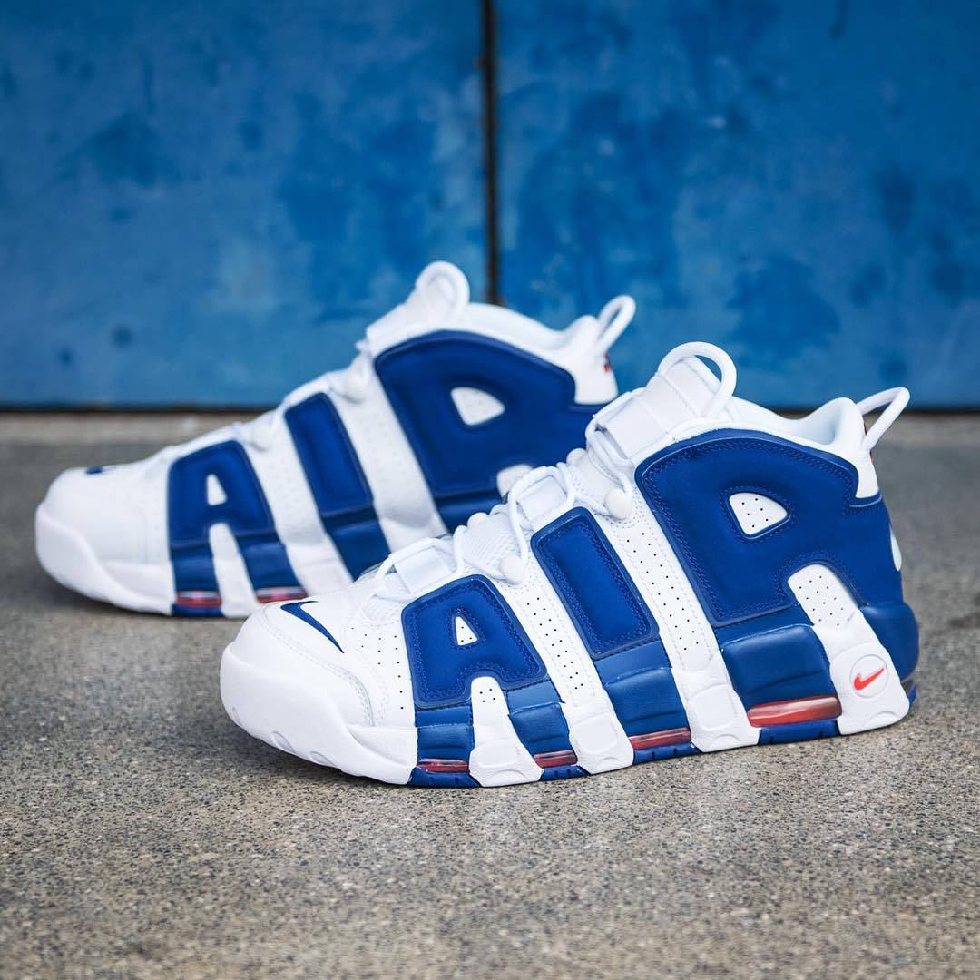 Nike,Air More Uptempo,921948-1  实物美如画！周末发售的尼克斯大 Air 你给打几分？