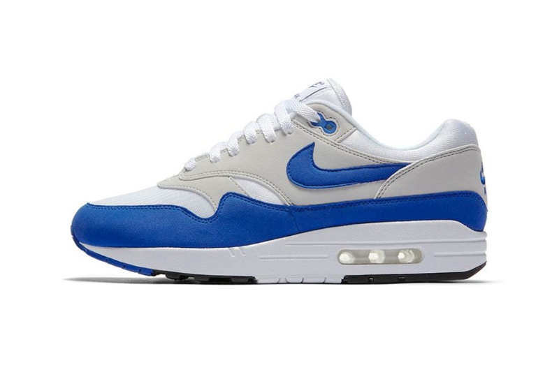 Royal，Nike,Air Max 1  经典再度回归！白蓝元年装扮 Air Max 1 十月登场