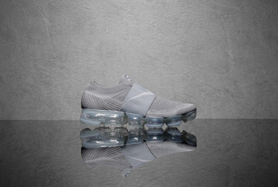 Nike,Air VaporMax  至简风格！浅灰配色 Nike Air VaporMax Laceless 近日曝光