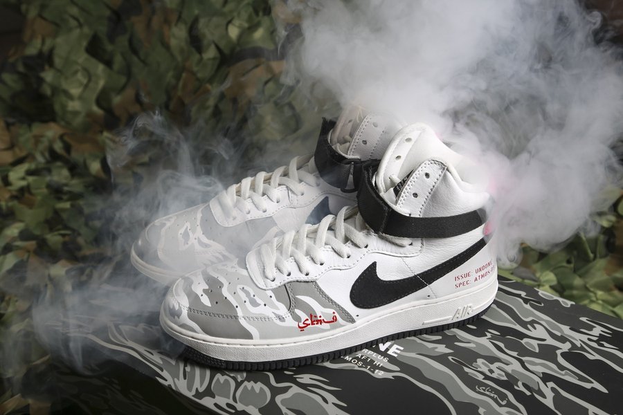 UNDONE,SBTG,atmos,AF1,Air Forc  全球限量 12 套！UNDONE x SBTG x atmos 三方联名定制 AF1 欣赏