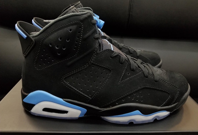 AJ6,Air Jordan 6,384664-006  发售再次提前！黑北卡 Air Jordan 6 “UNC” 下月初登场