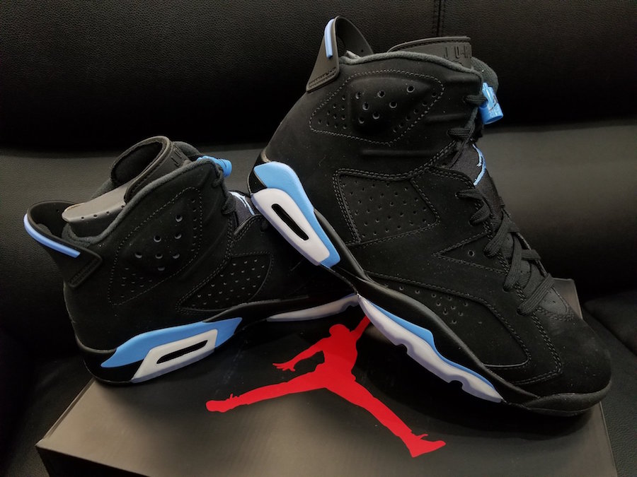 AJ6,Air Jordan 6,384664-006  发售再次提前！黑北卡 Air Jordan 6 “UNC” 下月初登场