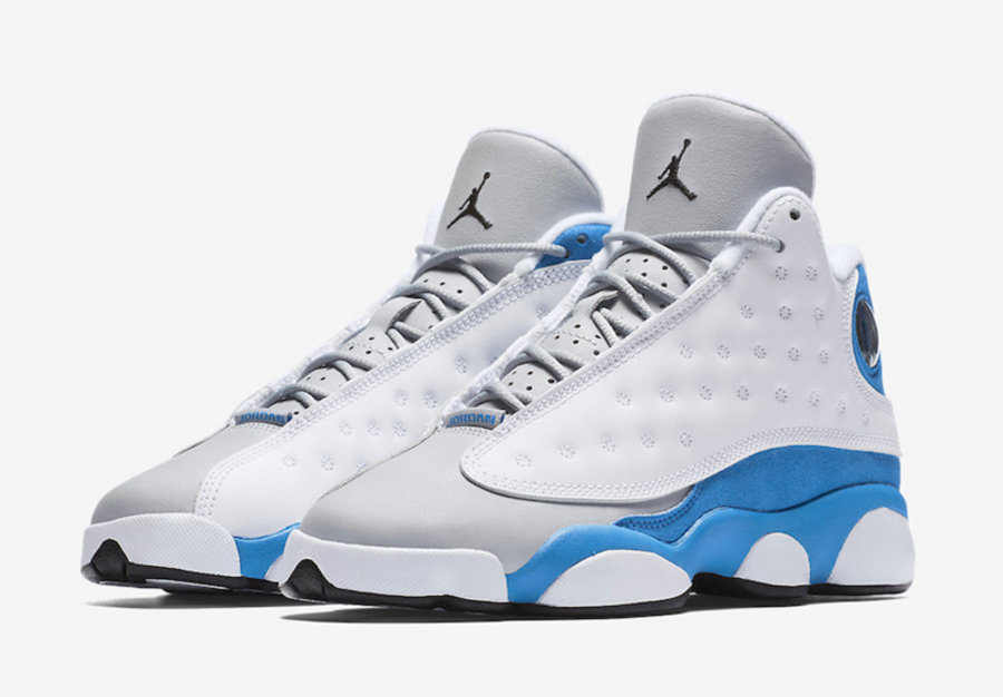 Air Jordan 13,Italy Blue,AJ13,  清爽白蓝！Air Jordan 13 GS “Italy Blue” 将于本周登场