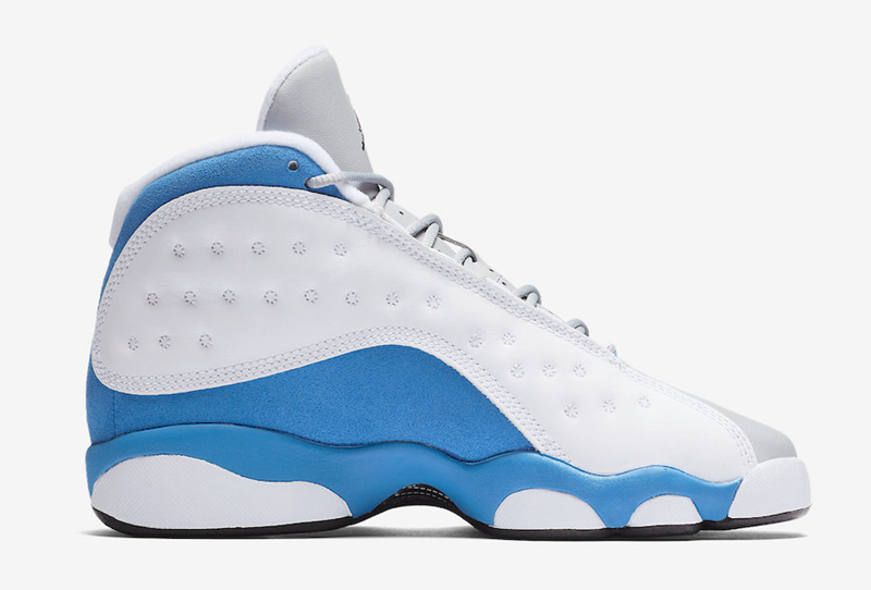 Air Jordan 13,Italy Blue,AJ13,  清爽白蓝！Air Jordan 13 GS “Italy Blue” 将于本周登场