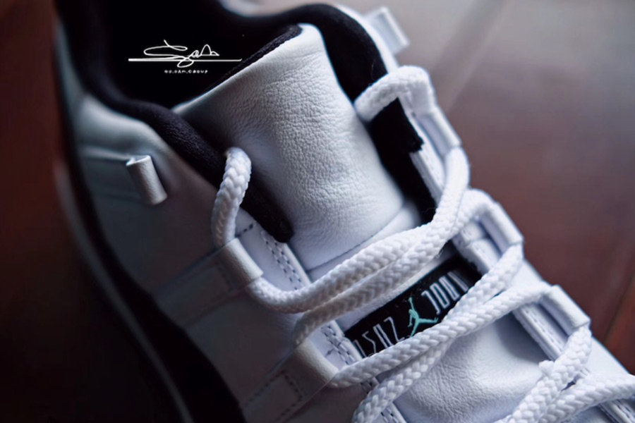 Air Jordan 11 Low,Emerald,AJ11  墨绿漆皮装扮！Air Jordan 11 Low “Emerald” 实物细节近赏