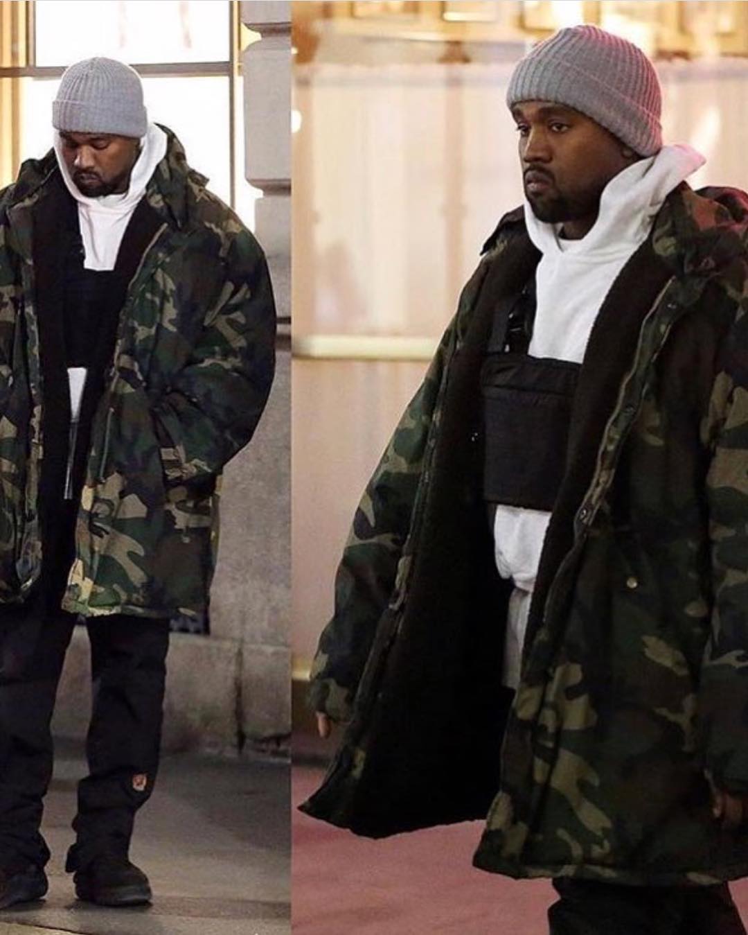 Yeezy 700,Yeezy  侃爷上脚 Yeezy 新鞋，他最近都格外青睐这样的穿搭…