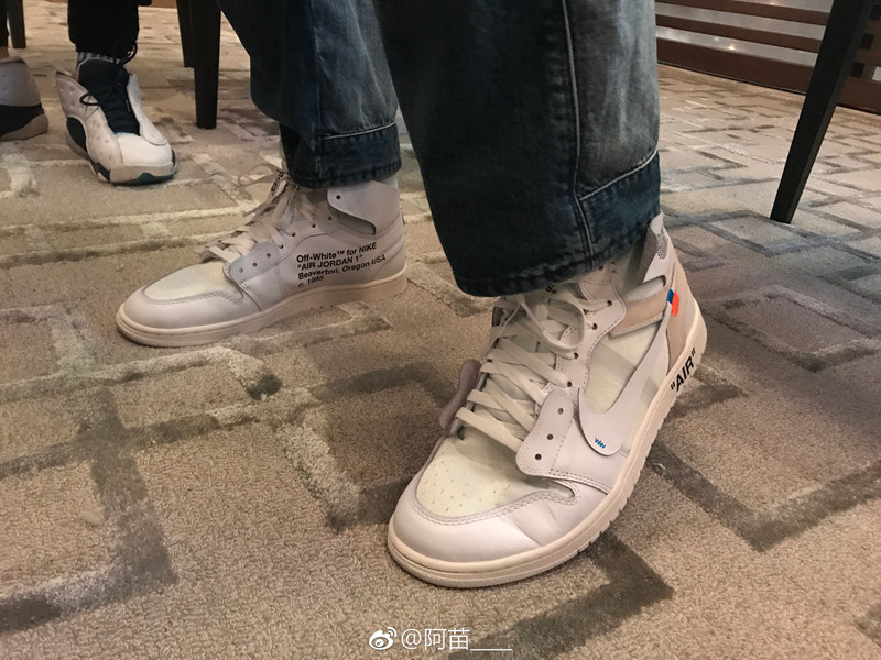 AJ1,Air Jordan 1,OFF-WHITE,AQ0  传闻明年市售！纯白配色 OFF-WHITE x Air Jordan 1 你给打几分？