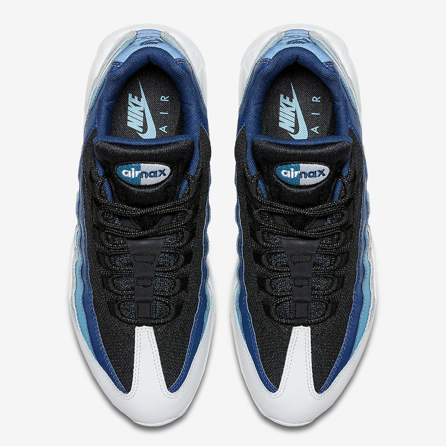 过渡蓝色点亮黑白装扮全新配色airmax95官图曝光