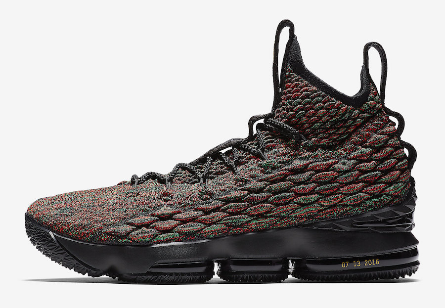 Nike,LeBron 15,AA3857-900  多彩编织鞋面！黑人月 LeBron 15 本月中旬登场