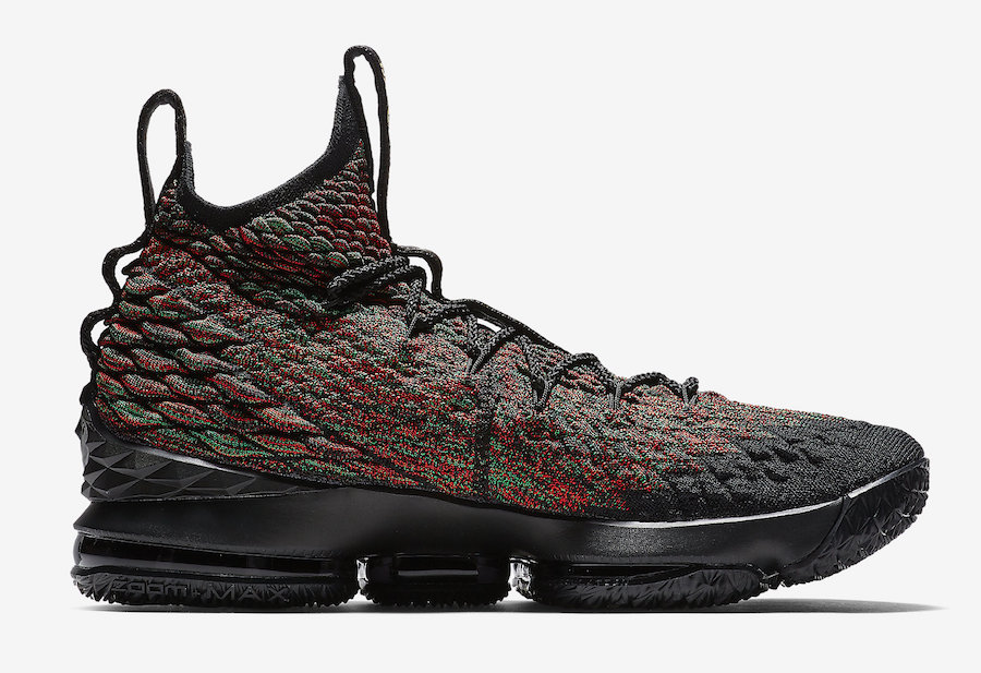 Nike,LeBron 15,AA3857-900  多彩编织鞋面！黑人月 LeBron 15 本月中旬登场