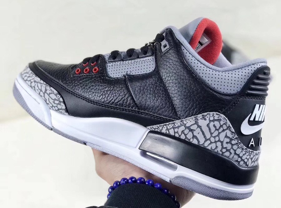 Air Jordan 3,Black Cement,8542  为何如此期待？2018 黑水泥 Air Jordan 3 最新细节曝光