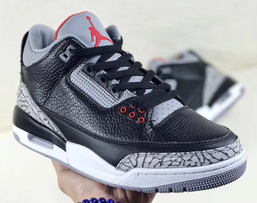 Air Jordan 3,Black Cement,8542  为何如此期待？2018 黑水泥 Air Jordan 3 最新细节曝光