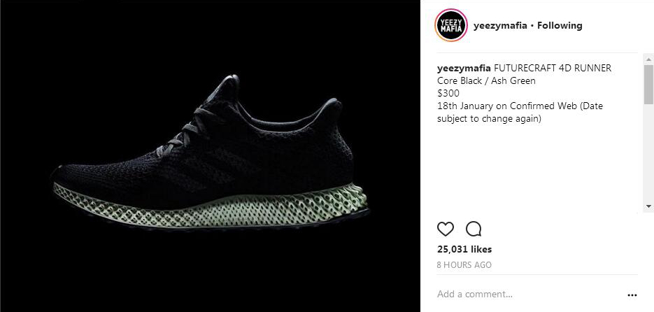 Futurecraft 4D,adidas  科技跑鞋 Futurecraft 4D 明日发售！但货量却十分感人...