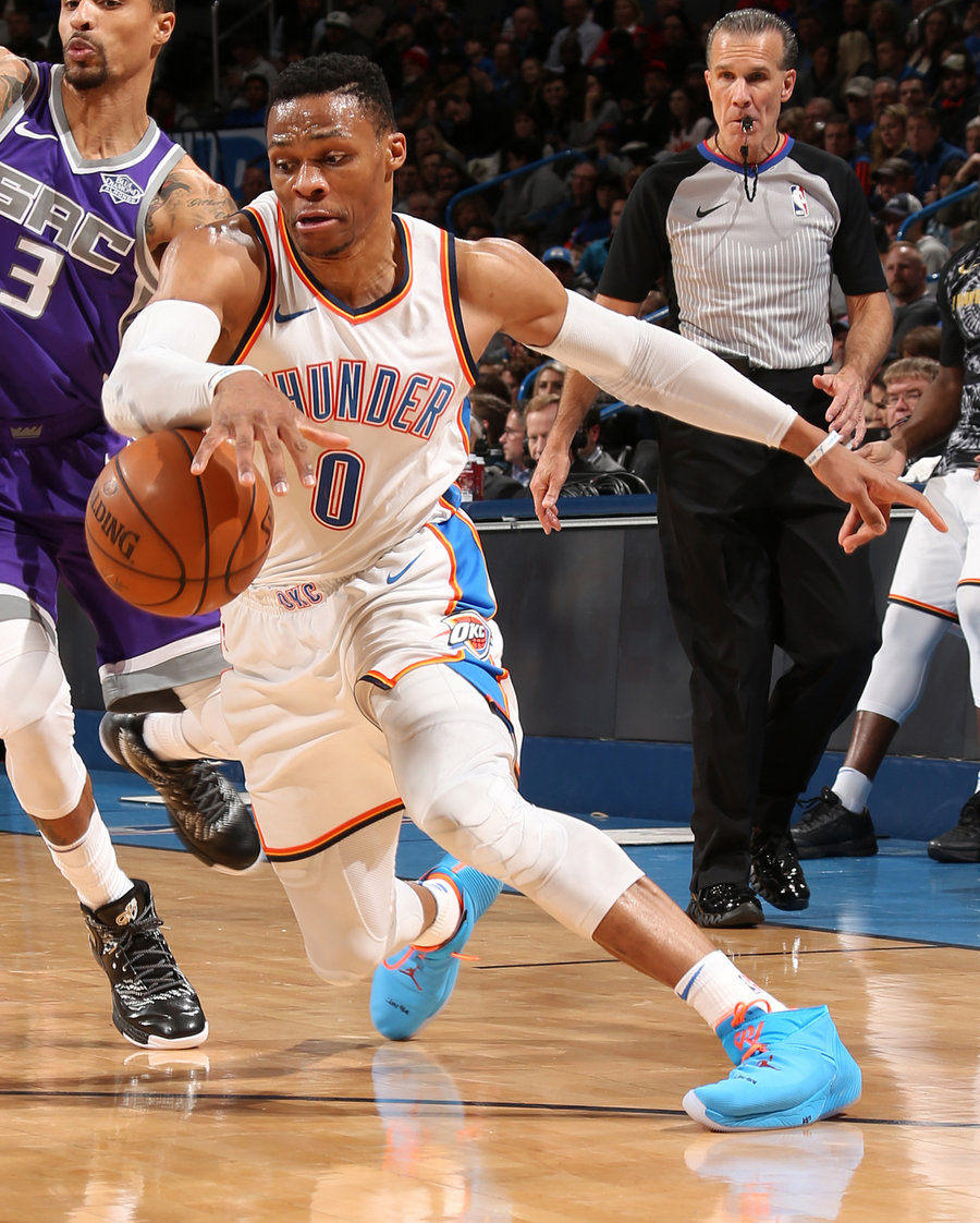 亮眼蓝橙威少上脚jordanwhynotzero1全新配色