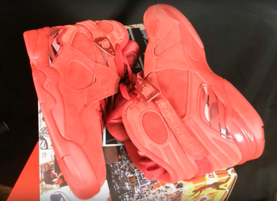 Air Jordan 8,AJ8,Valentine’s D  情人节主题配色！大红装扮 Air Jordan 8 首次曝光