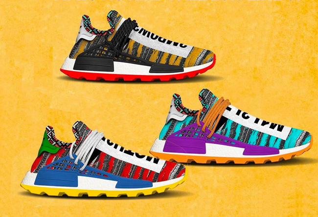 Hu NMD,adidas  菲董新鞋来了！Pharrell x adidas Originals Hu NMD “Afro” 系列亮相