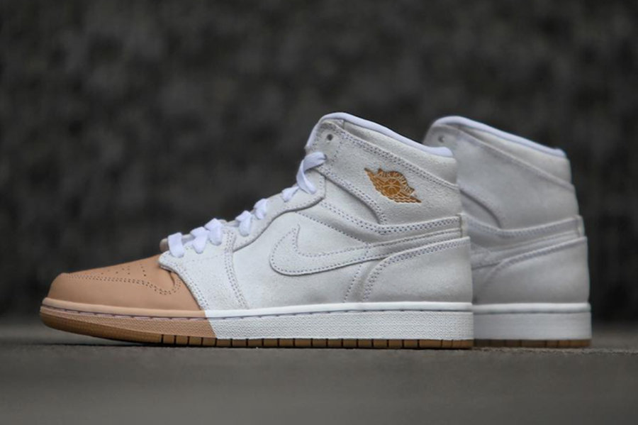 Air Jordan 1,Tan Toe,AJ1  分段鞋头是亮点！三款 Air Jordan 1 “Tan Toe” 实物首次曝光