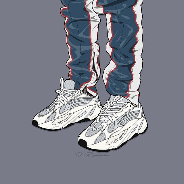 从yeezy500700到yung1这组老爹鞋插画值得你收藏