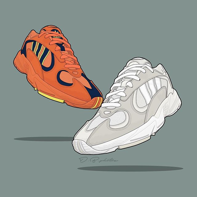 从yeezy500700到yung1这组老爹鞋插画值得你收藏