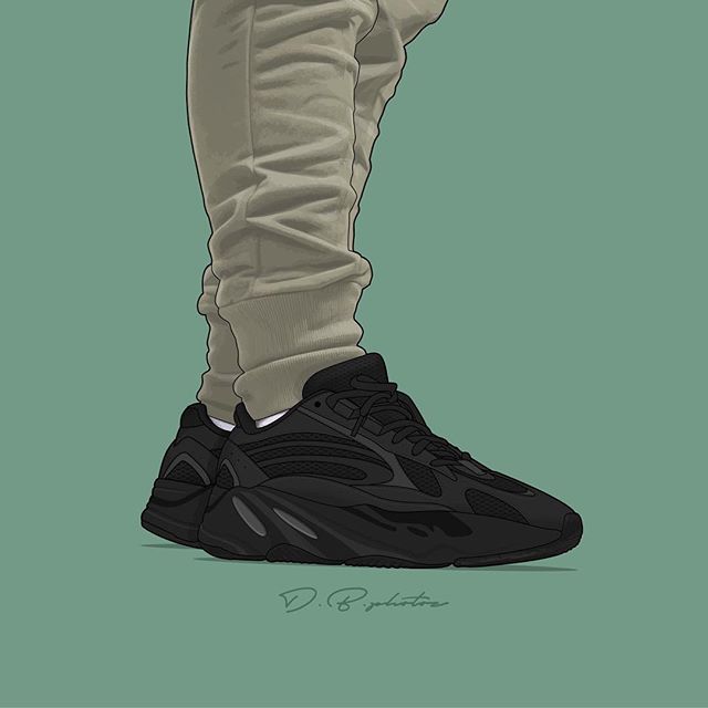 Yeezy 500,Yung-1,Yeezy  从 Yeezy 500/700 到 Yung-1，这组老爹鞋插画值得你收藏！