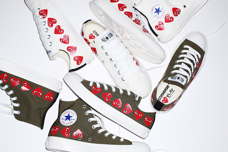 CdG,PLAY,Converse,Chuck Taylor  爱心袭来！全新 CdG PLAY x Chuck Taylor All Star 三月发售