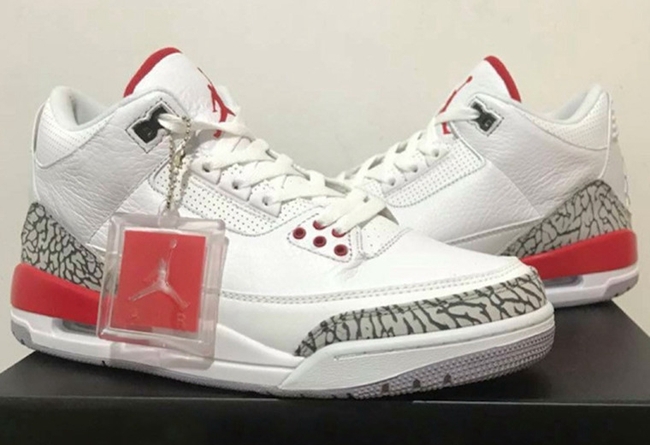 AJ3,Air Jordan 3,136064-116  稀有配色市售！白红 Air Jordan 3 “Katrina” 发售日期确定！