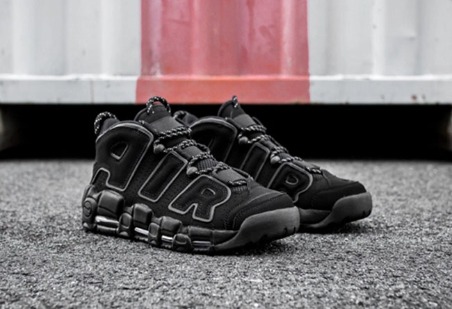 Nike,Air More Uptempo,414962-0  质感不凡！酷黑 Air More Uptempo 实拍美图近赏