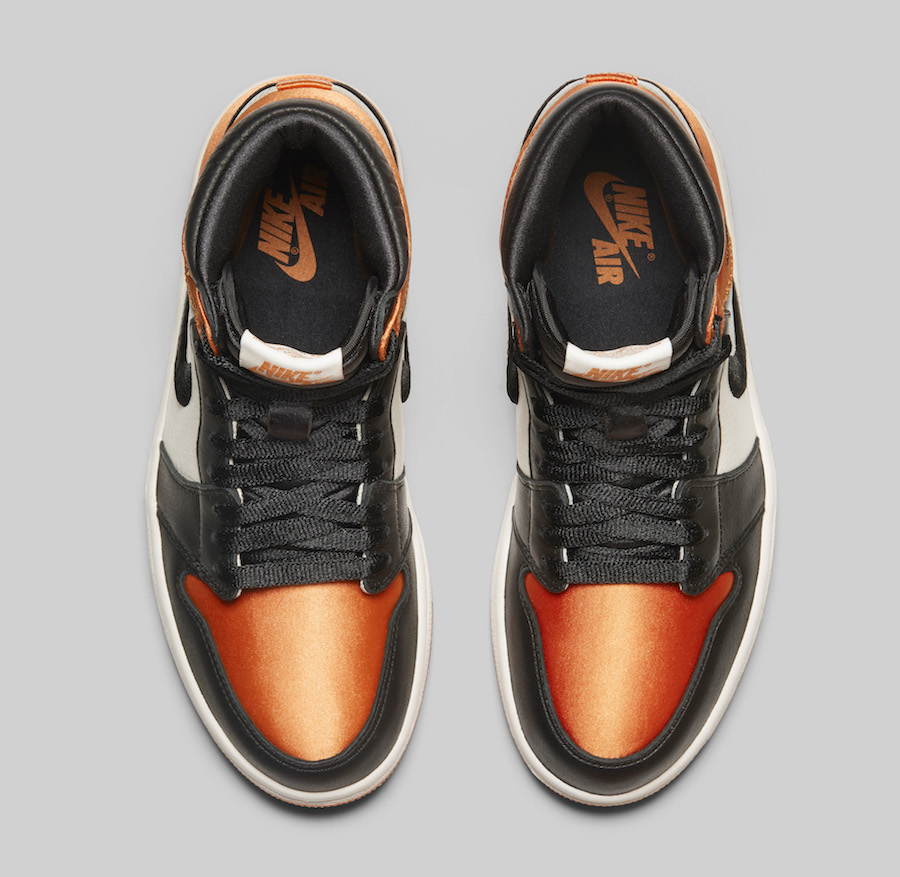 aj1盛宴即将开启绸缎黑扣碎airjordan1下月正式发售