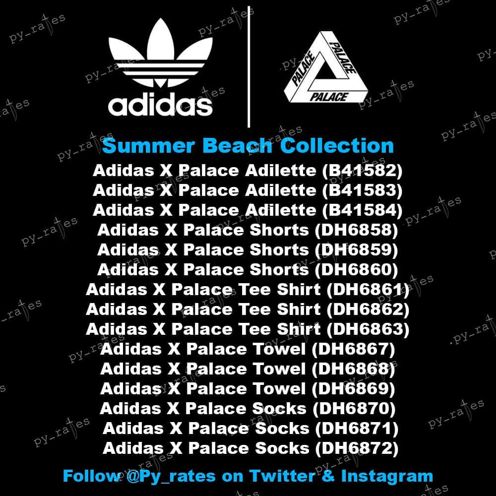 adidas,PALACE  夏日海滩系列！PALACE x adidas 全新联名即将登场