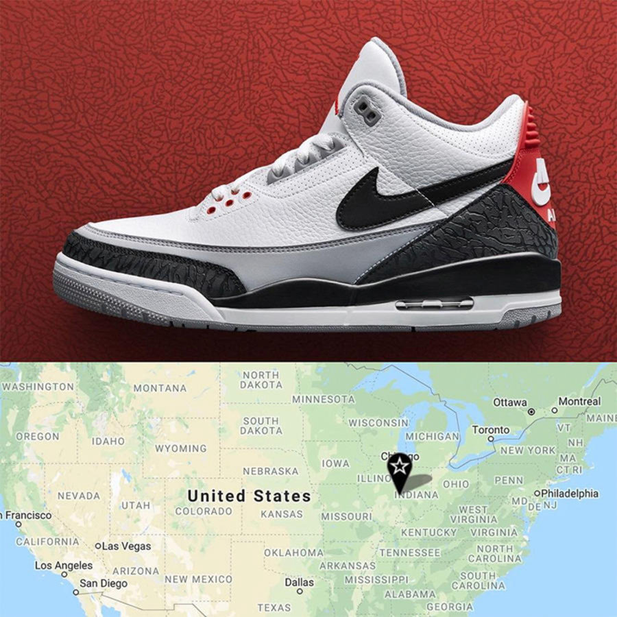 AJ3,Air Jordan 3  似乎货量不小！Air Jordan 3 “Tinker” 北美地区补货店铺一览