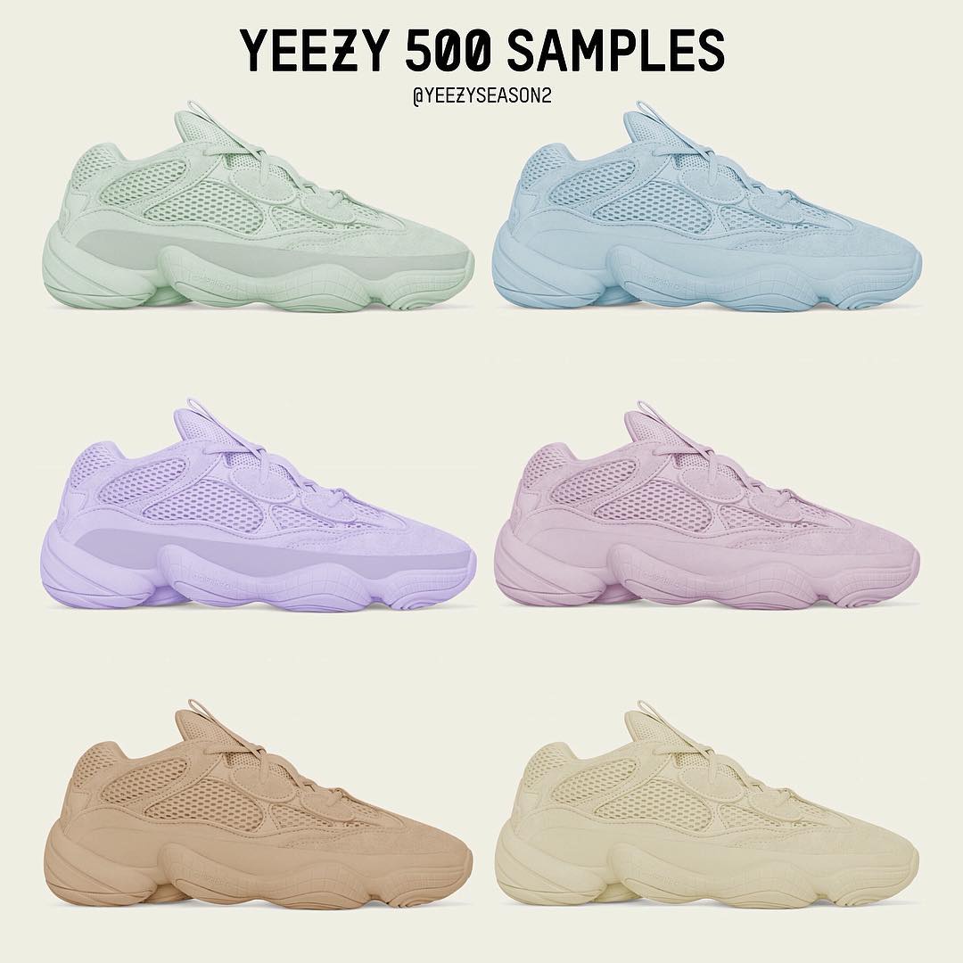 adidas,Yeezy 500,EE7287  纯白配色！全新 Yeezy 500 “Salt” 将在 10 月发售！