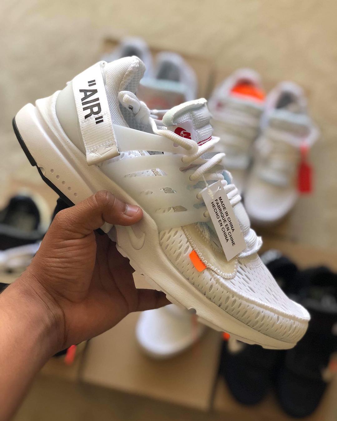 Nike,OFF-WHITE  实物图释出！两个全新 OFF-WHITE x Nike Air Presto 你喜欢哪双！