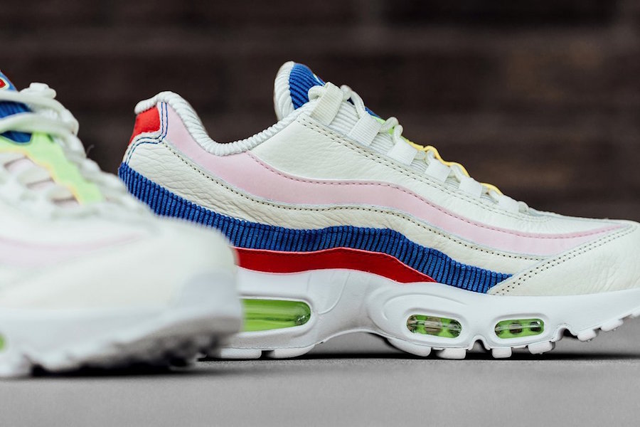 Nike,Air Max 95,发售  清新亮眼的多面料撞色！女生专属 Air Max 95 现已发售