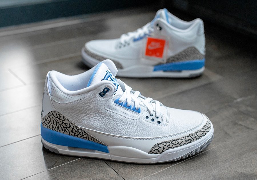 开箱,Air Jordan 3,AJ3,UNC,Michig  数量超稀有！4 款 Air Jordan 3 大学 PE 美图欣赏