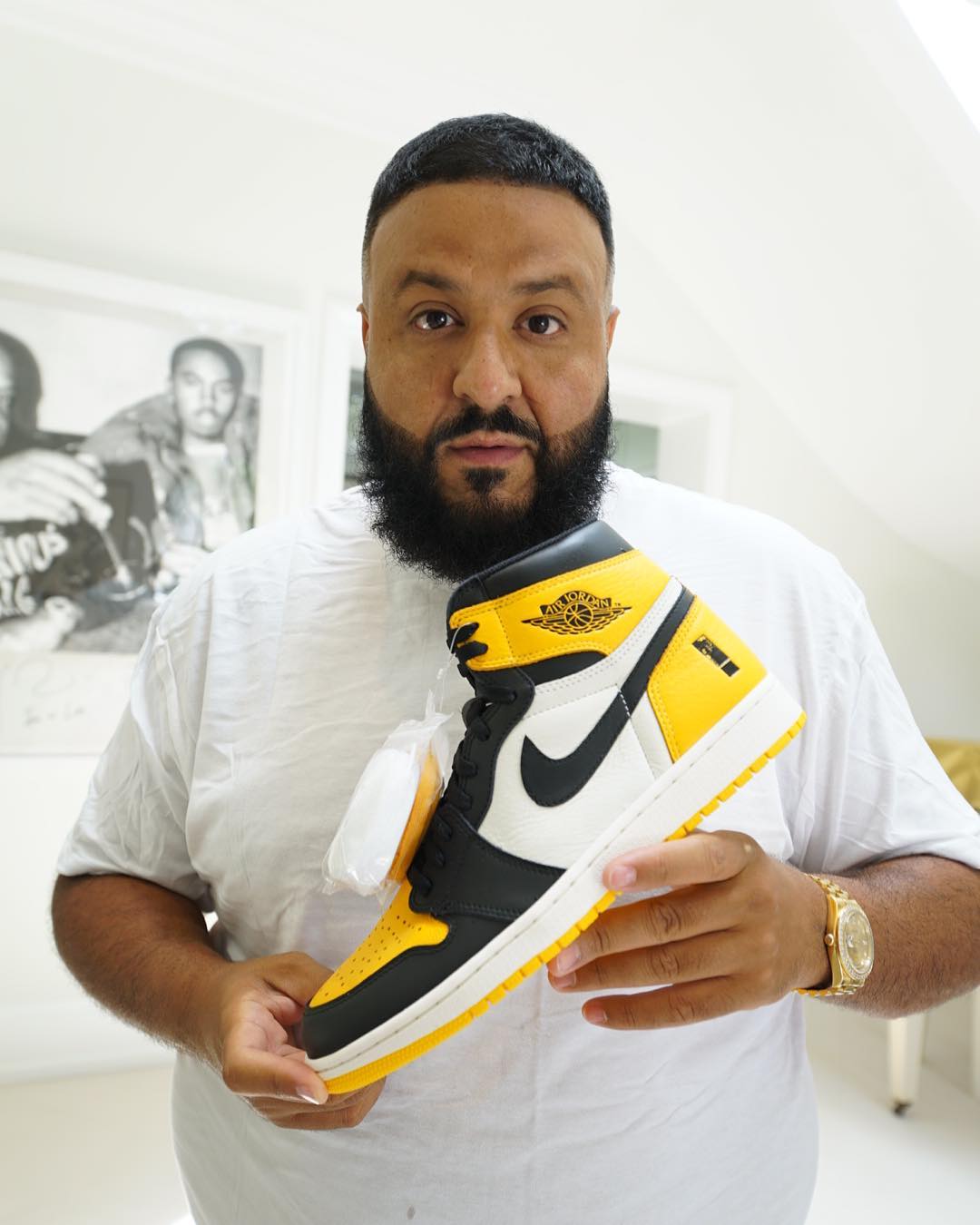 明星,DJ Khaled,AJ1,Air Jordan 1,  罕见亲友版本！DJ Khaled 又来晒鞋拉仇恨了