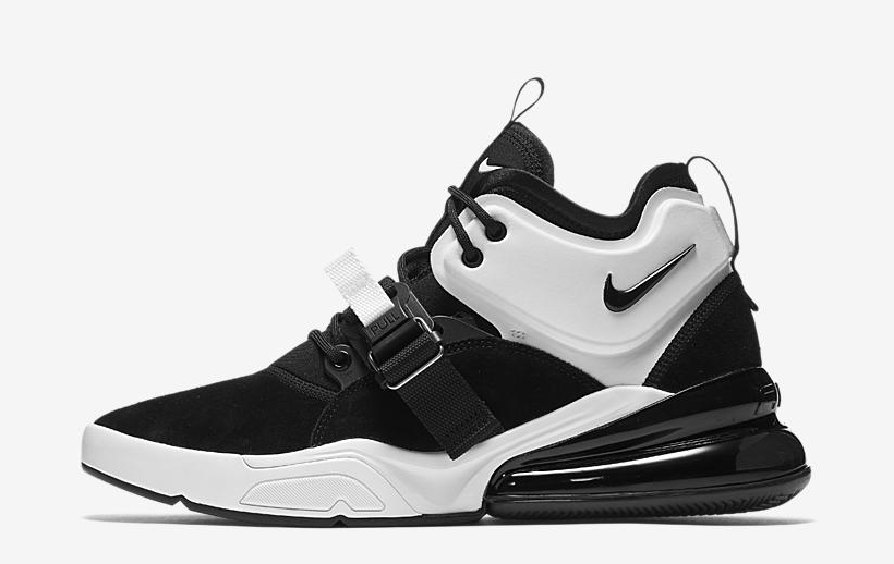 Nike,Air Force 270,AH6772-006,  经典简约黑白！全新配色 Air Force 270 六月正式发售