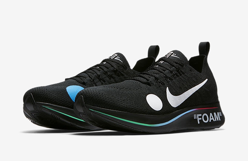 AO2115,OFF-WHITE,ZOOM Fly,Nike AO2115-001-800 足球主题 + 渐变炫彩！OFF-WHITE x Zoom Fly 发售信息来了！