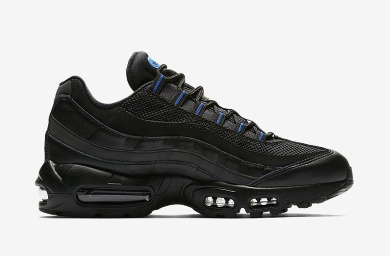 Nike,Air Max 95,AP9972-002  多种皮料打造！Air Max 95 全新黑蓝配色曝光