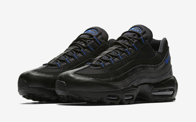 Nike,Air Max 95,AP9972-002  多种皮料打造！Air Max 95 全新黑蓝配色曝光