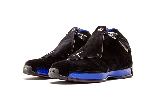AJ18,Air Jordan 18,AA2494-007,  15 年后经典回归！黑蓝配色 Air Jordan 18 十月正式发售