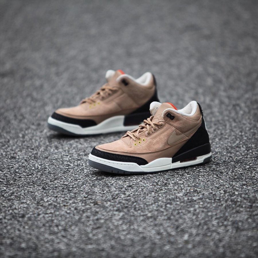 Nike,AJ3,Air Jordan 3,发售   高清实物近览！卡其色 Air Jordan 3 JTH 将于 8 月发售